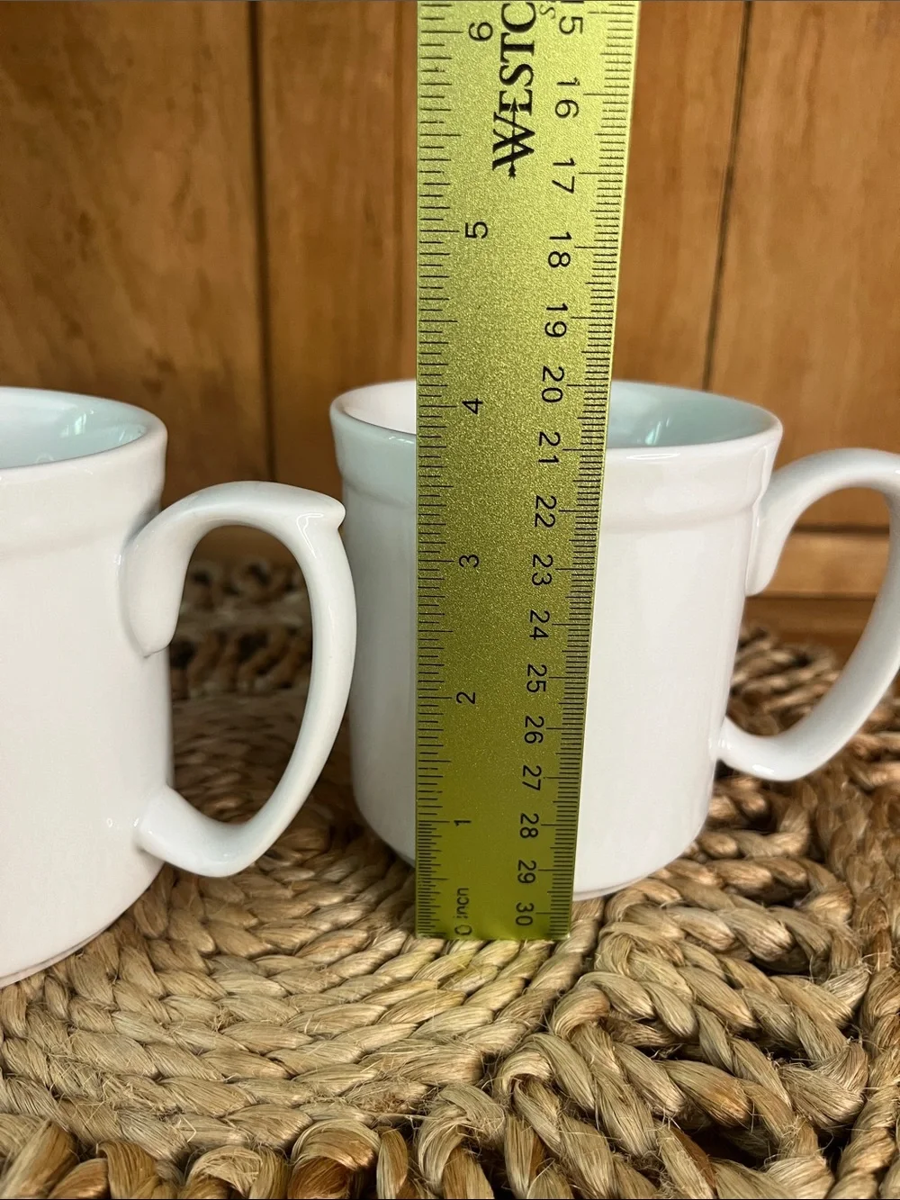 Discontinued Set of 2-Williams Sonoma- Pantry Essentials Coffee/Tea Cups. White